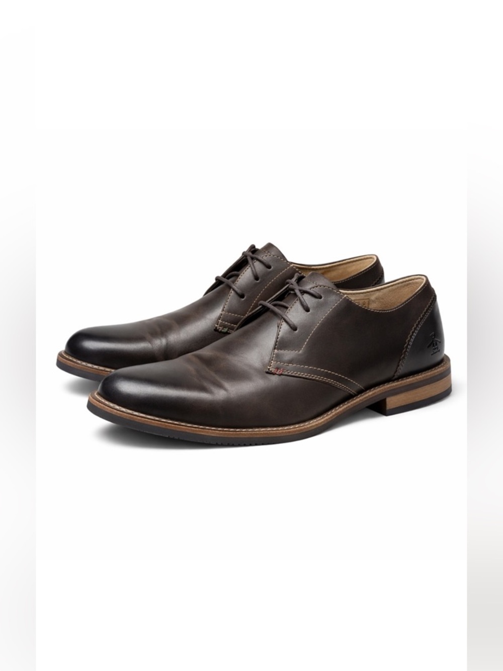 Original Penguin Leather Oxford Dress Shoes – Brown | Size 13